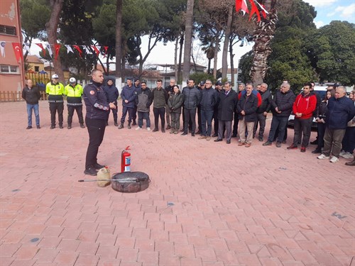 İlçemizde "Yangın Söndürme Eğitimi ve Tatbikatı" Gerçekleştirildi